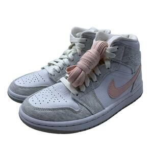 Nike Air Jordan 1 Mid SE Light Iron Ore Gray White DN4045-001 NEW NO LID